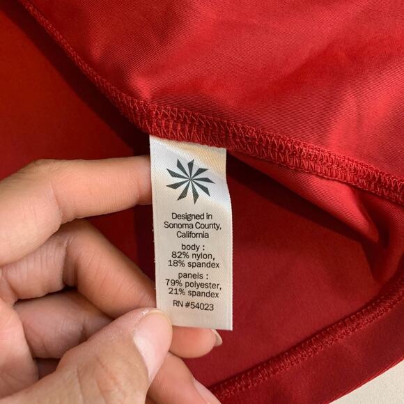 Athleta Tank Top Womens XS Extra Small Cardinal Fit Fast Racerback Athletic - Picture 9 of 12